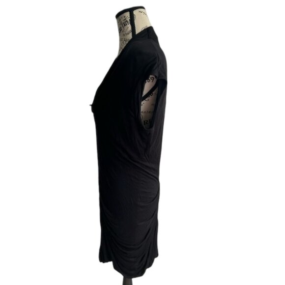 L.A.M.B. black deep V-neckline dress size S - Picture 2 of 6